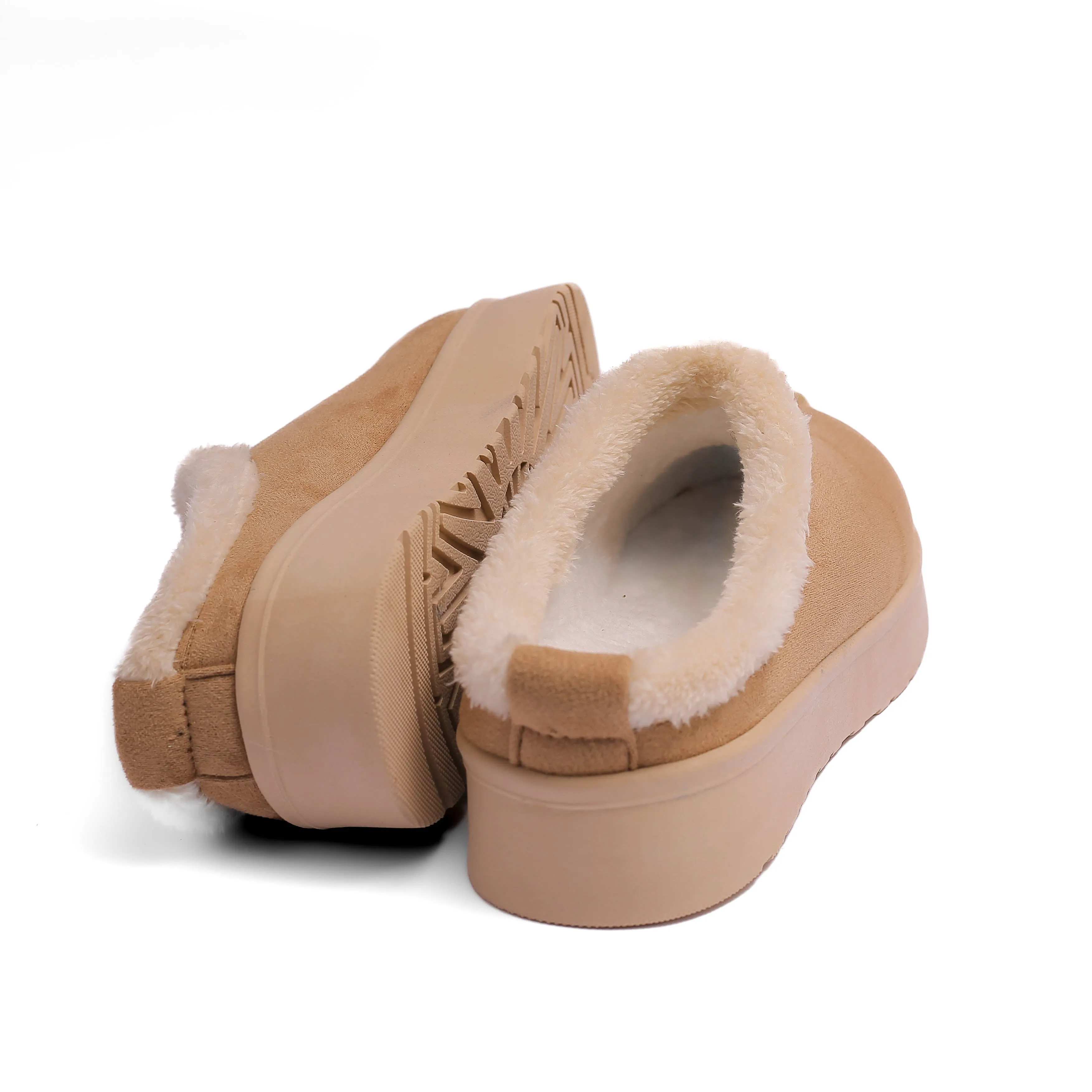 Casual Warm Winter Clogs Model T6014 CAFFE