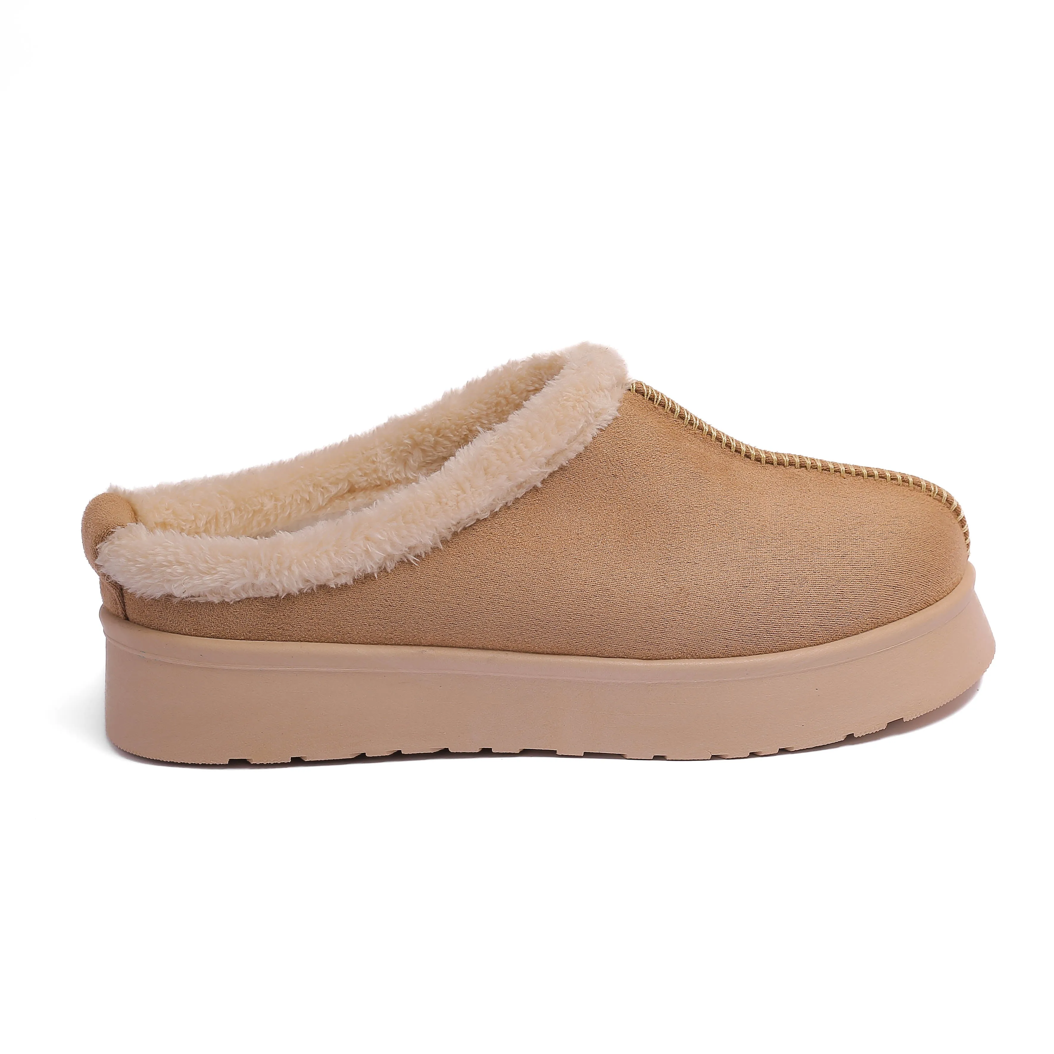 Casual Warm Winter Clogs Model T6014 CAFFE