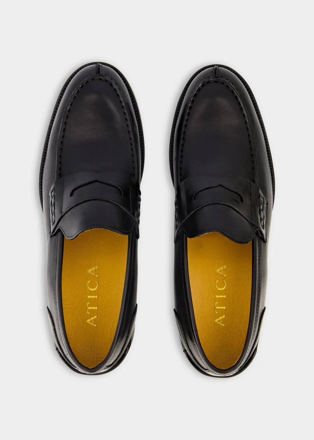 Classic Penny Loafer Black from Atica Man