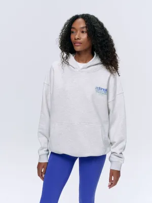 Community Spirit Oversized Hoodie - Light Grey Melange