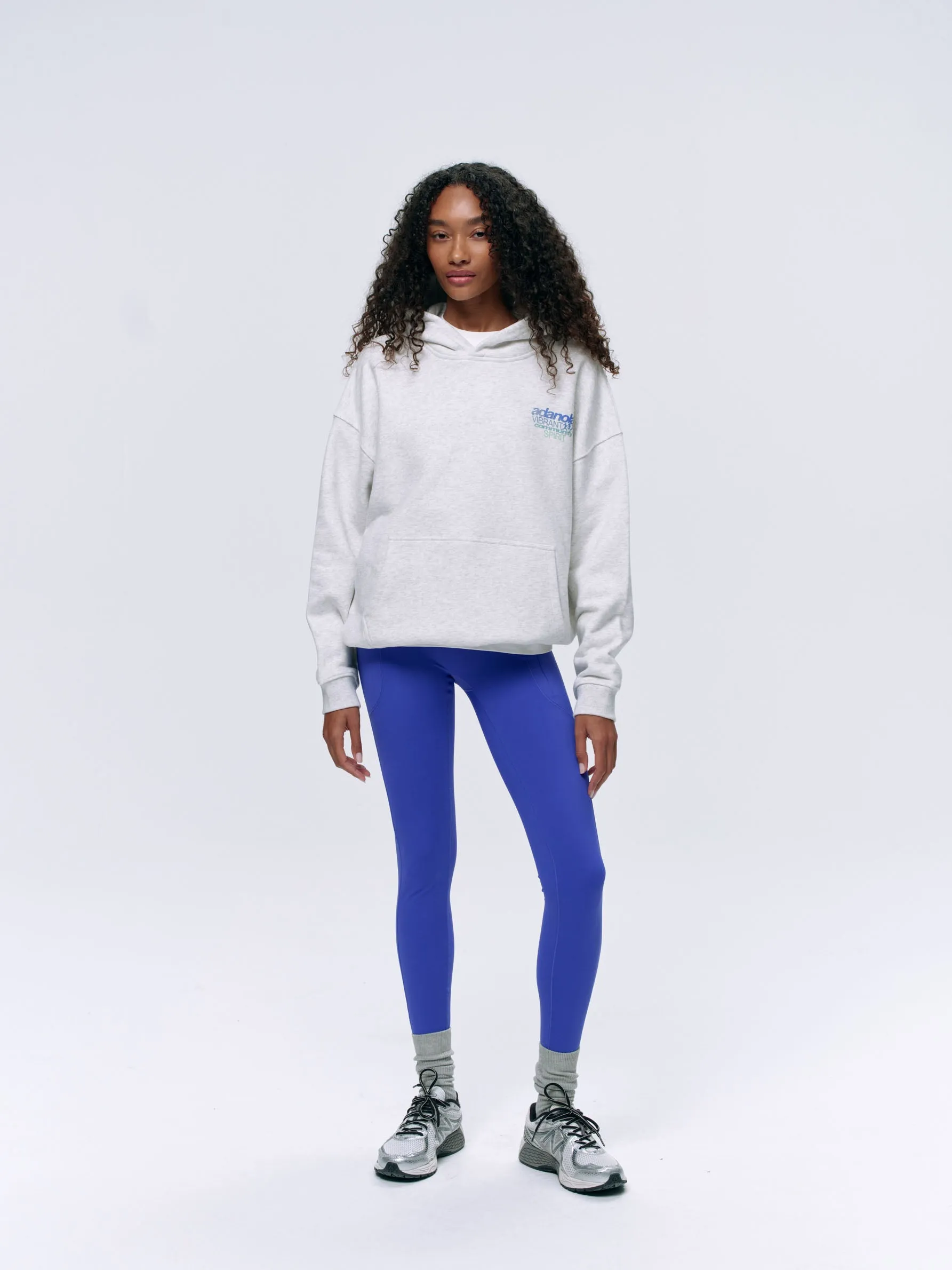 Community Spirit Oversized Hoodie - Light Grey Melange