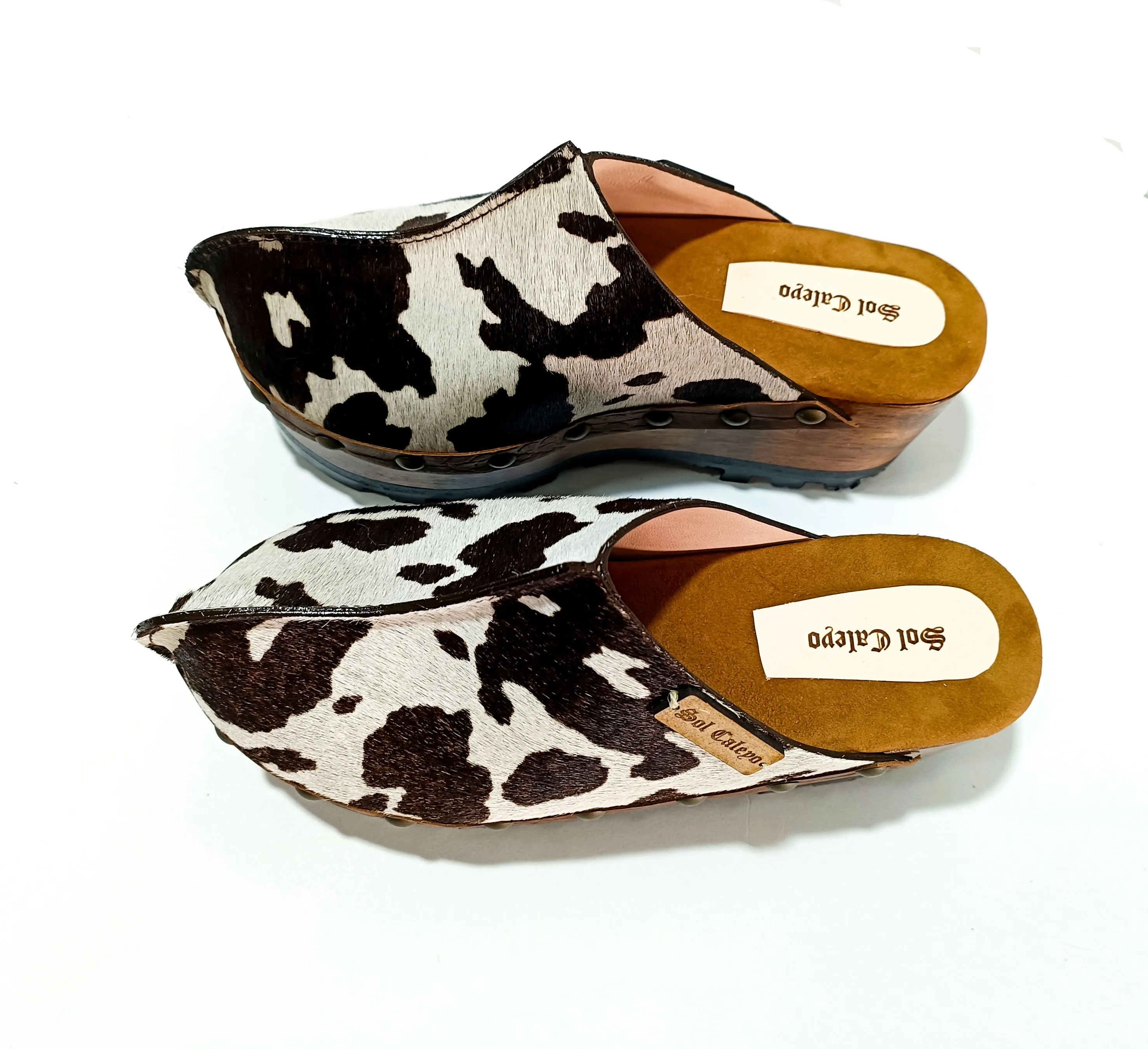 Cowhide Clogs