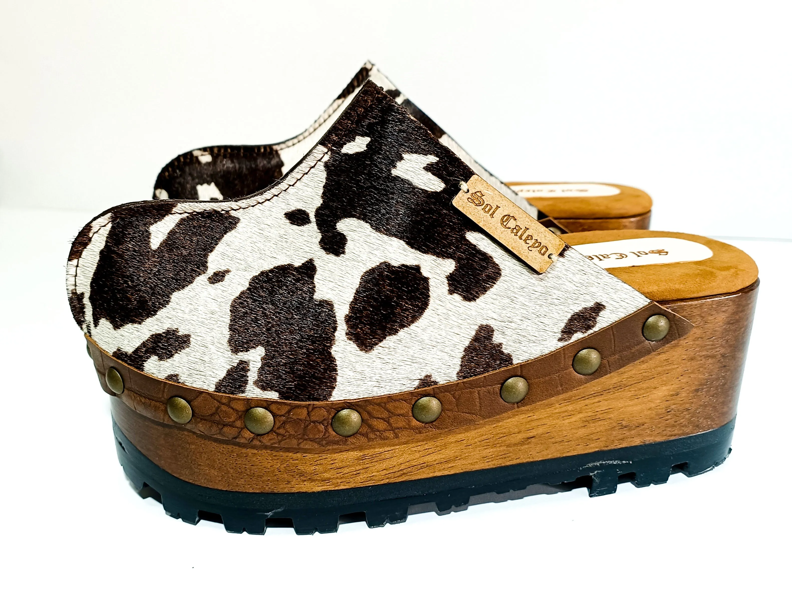 Cowhide Clogs