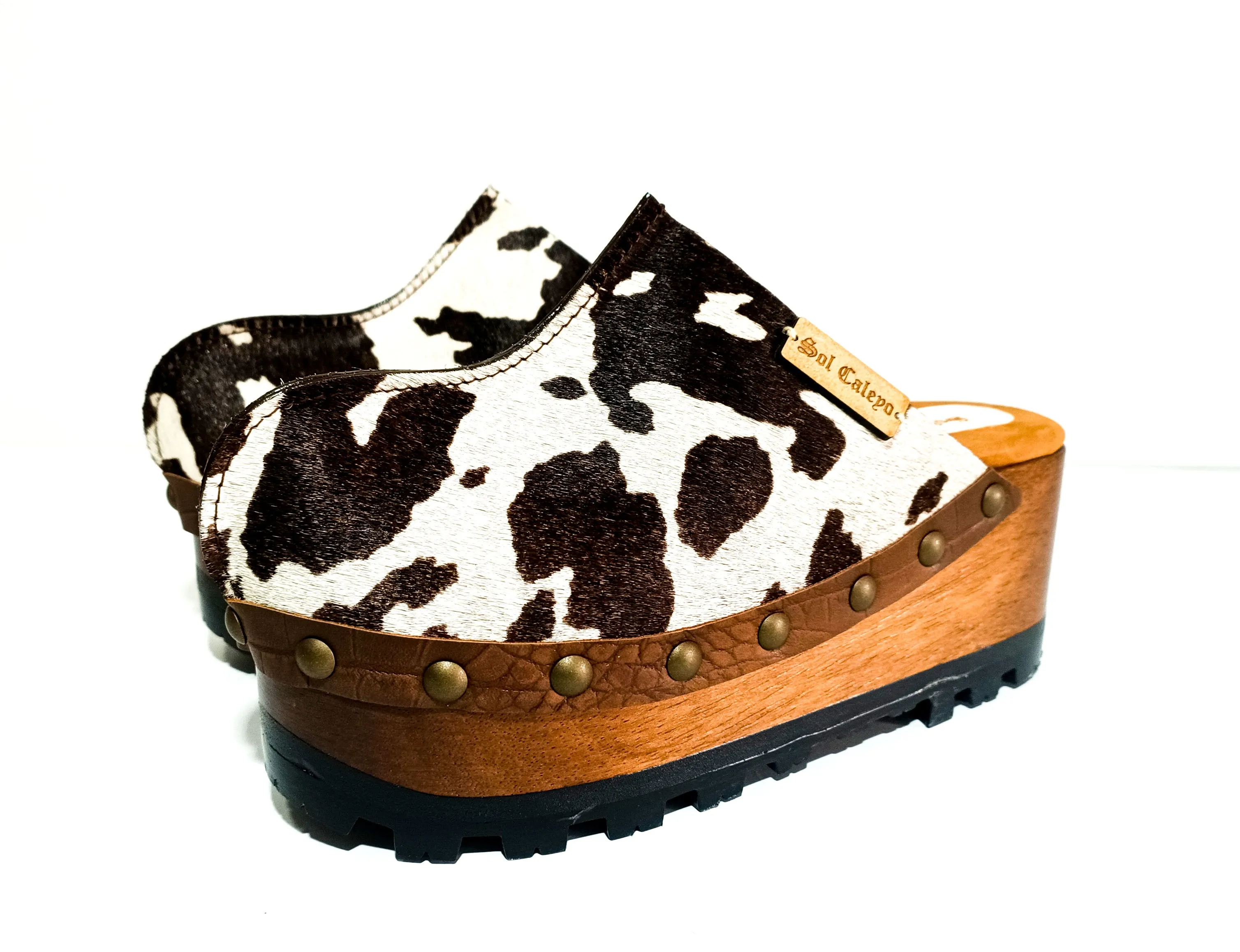 Cowhide Clogs