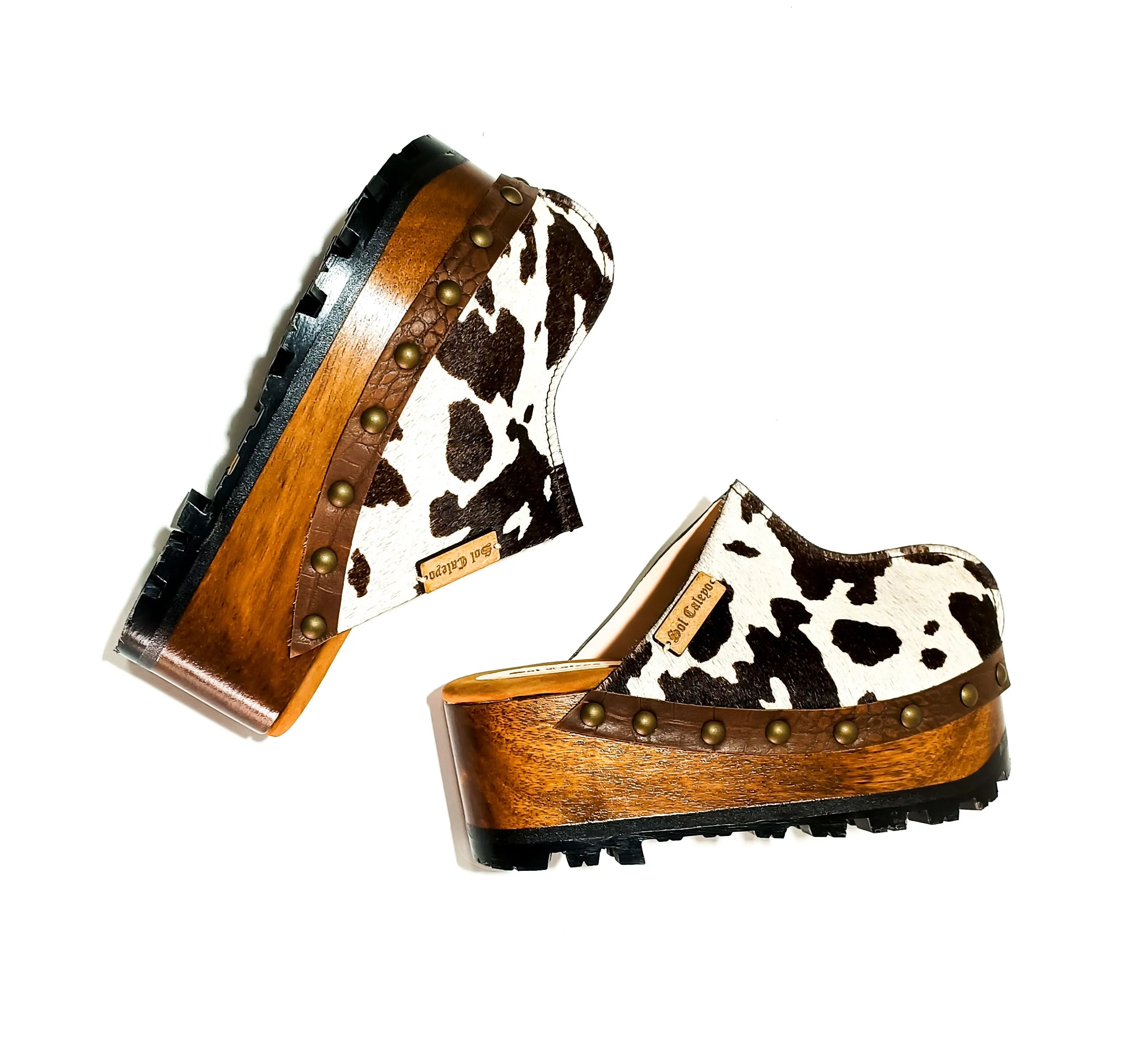Cowhide Clogs