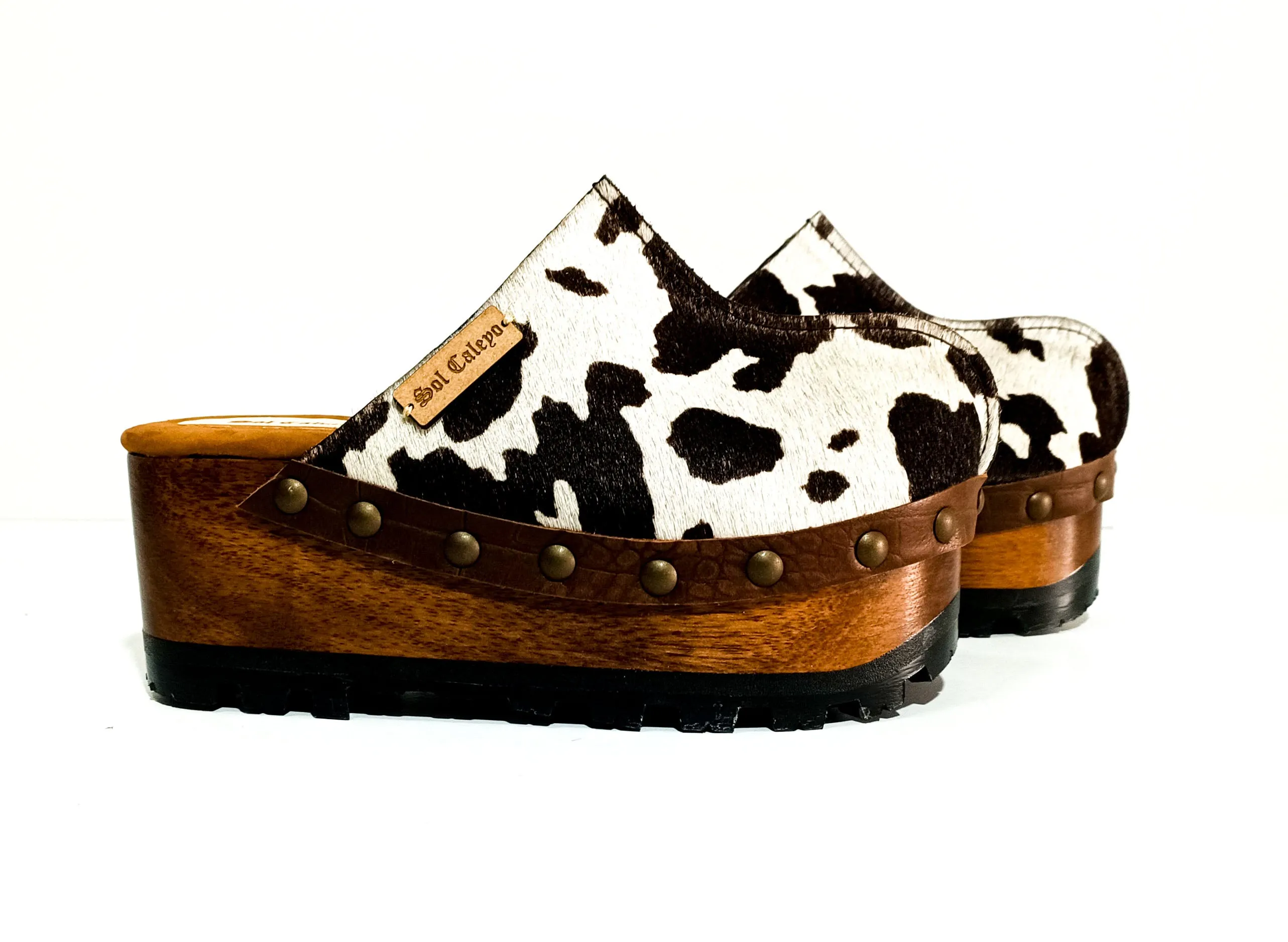 Cowhide Clogs