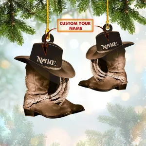 Custom Shaped Ornament - Cowboy Kit 4 - Nt168 - Loop - Ct233