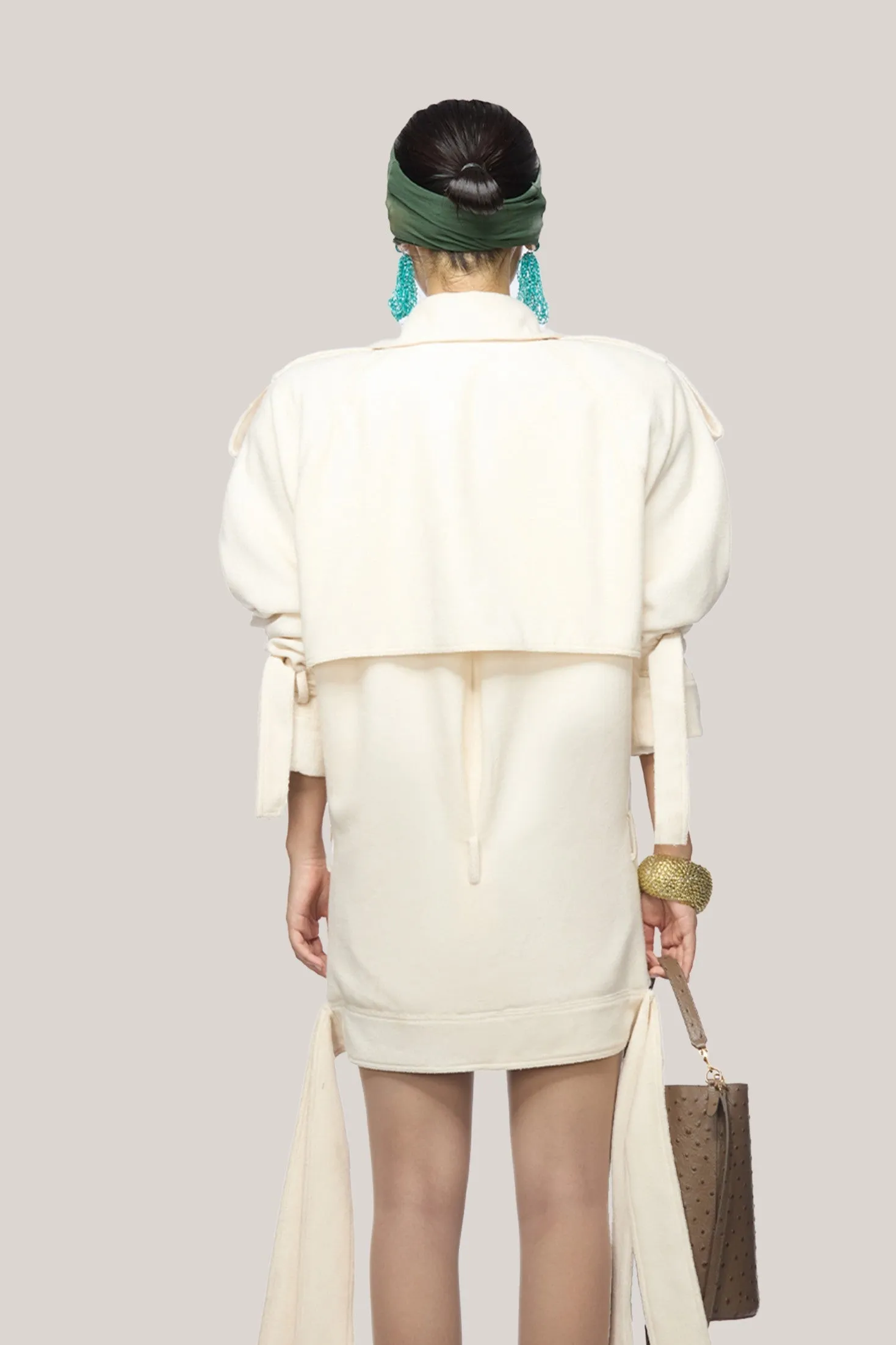 DAS LA VIE • Vickie Straight Double Breasted Cotton Mini Dress