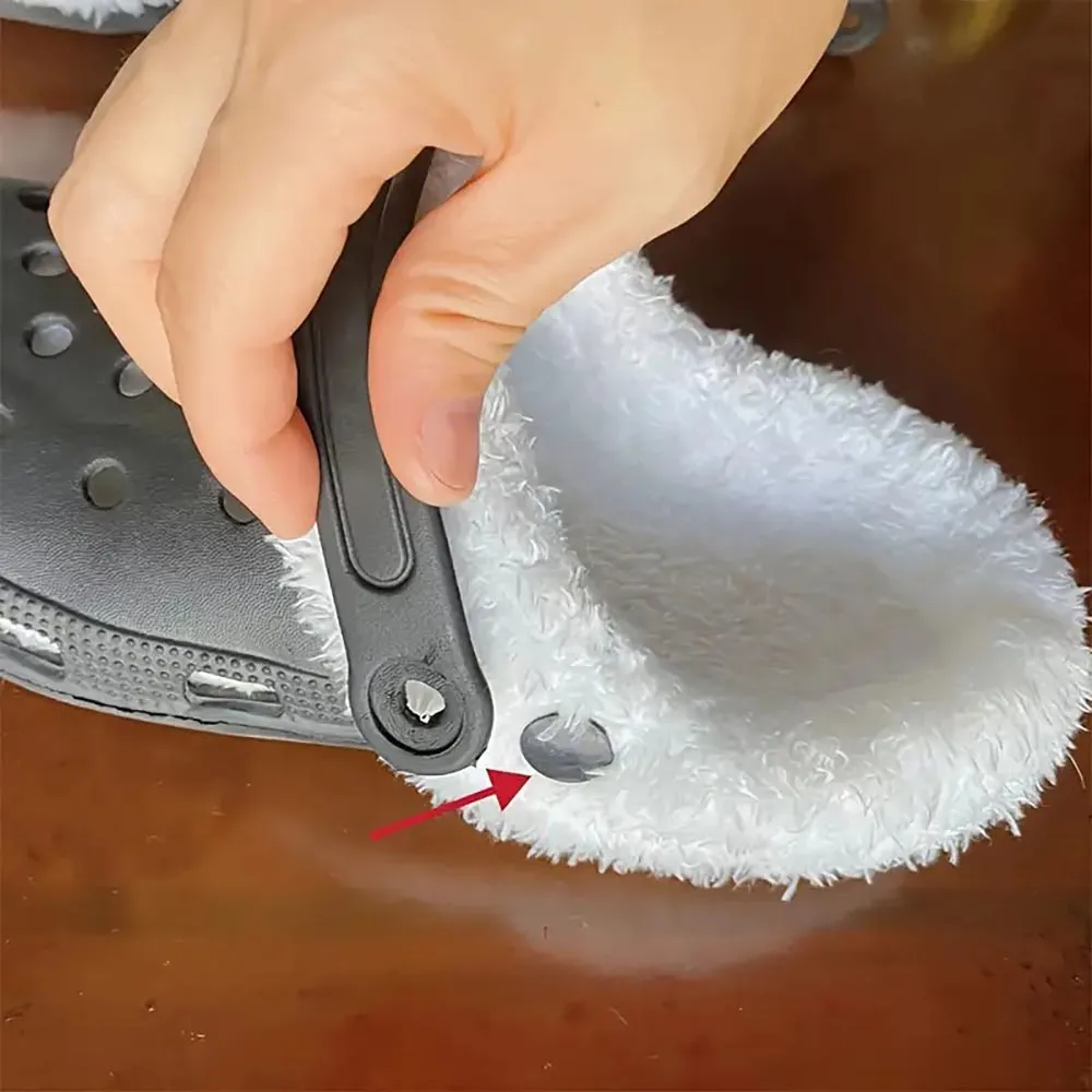 Detachable Plus Velvet Warm Insoles For Clogs