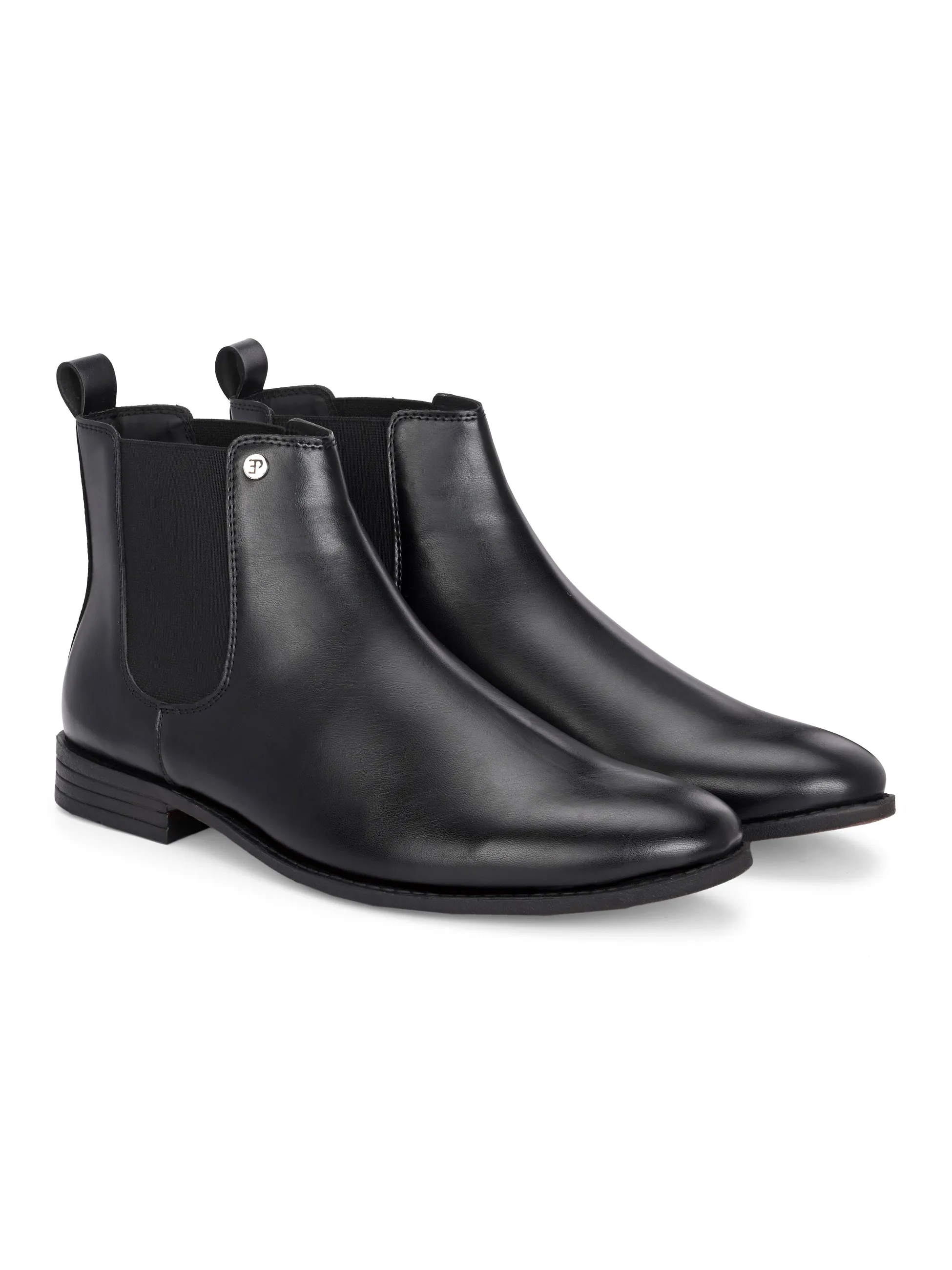 El Paso Men Faux Leather Casual Chelsea Boots