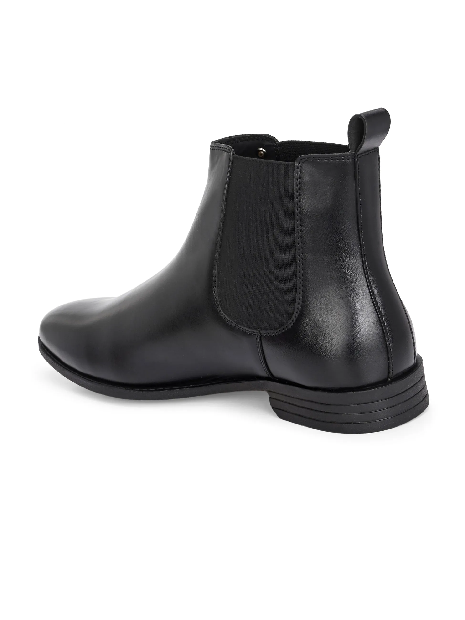 El Paso Men Faux Leather Casual Chelsea Boots