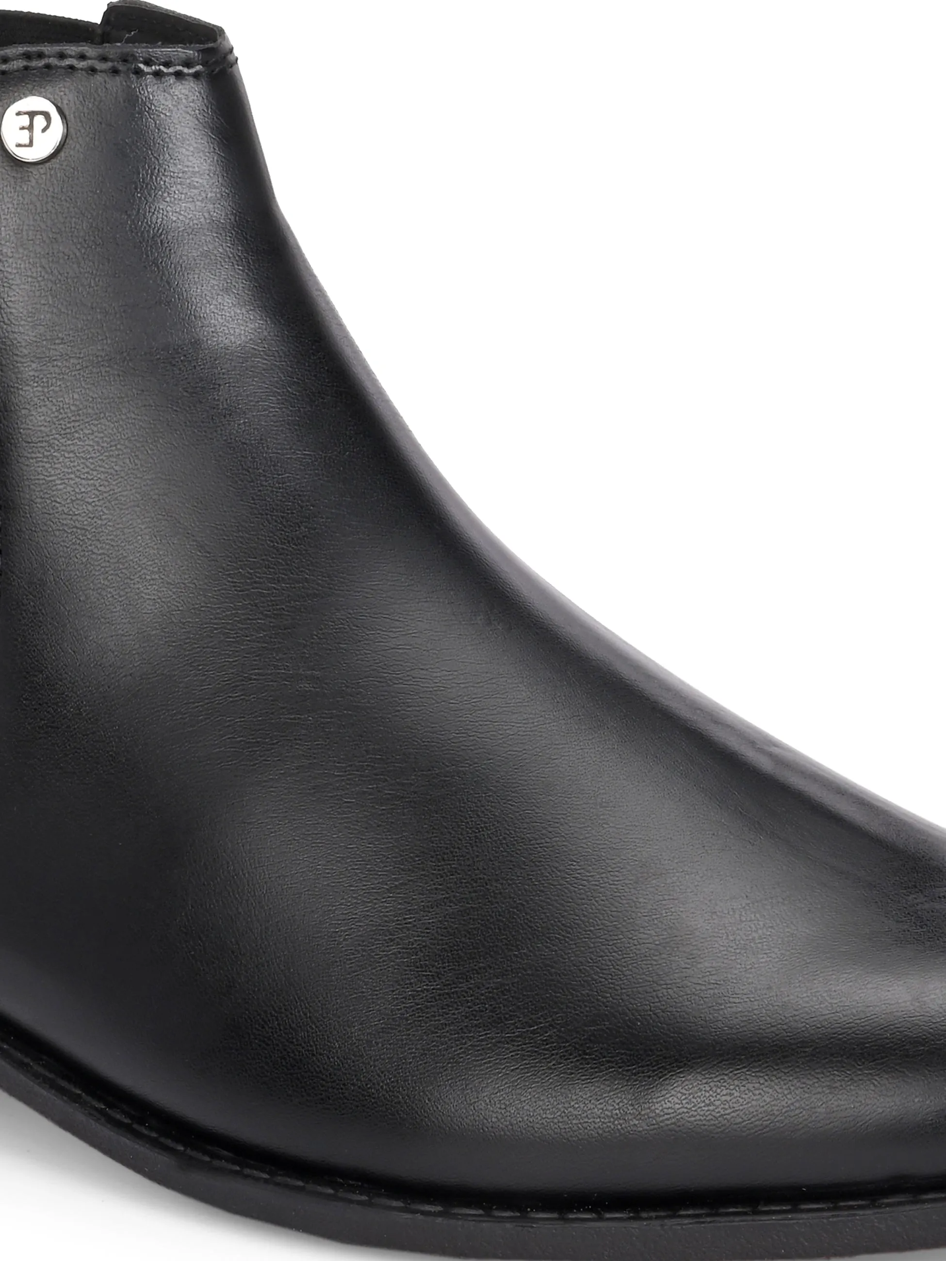 El Paso Men Faux Leather Casual Chelsea Boots