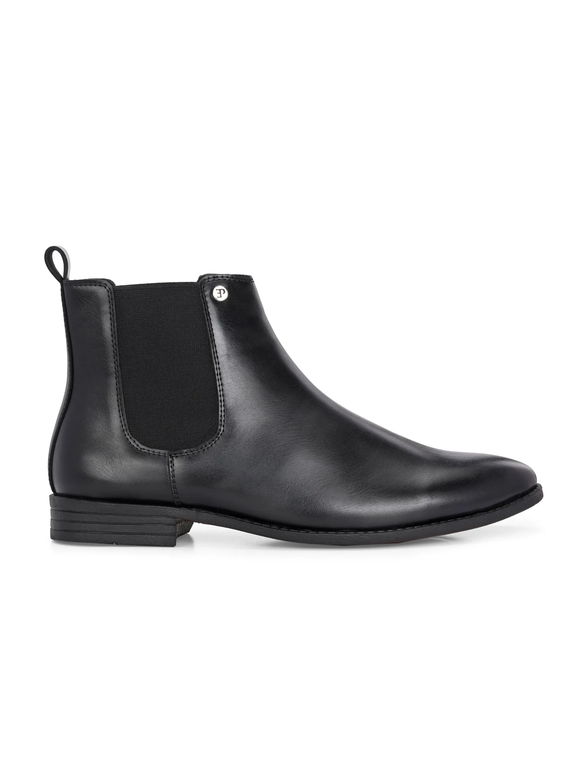 El Paso Men Faux Leather Casual Chelsea Boots