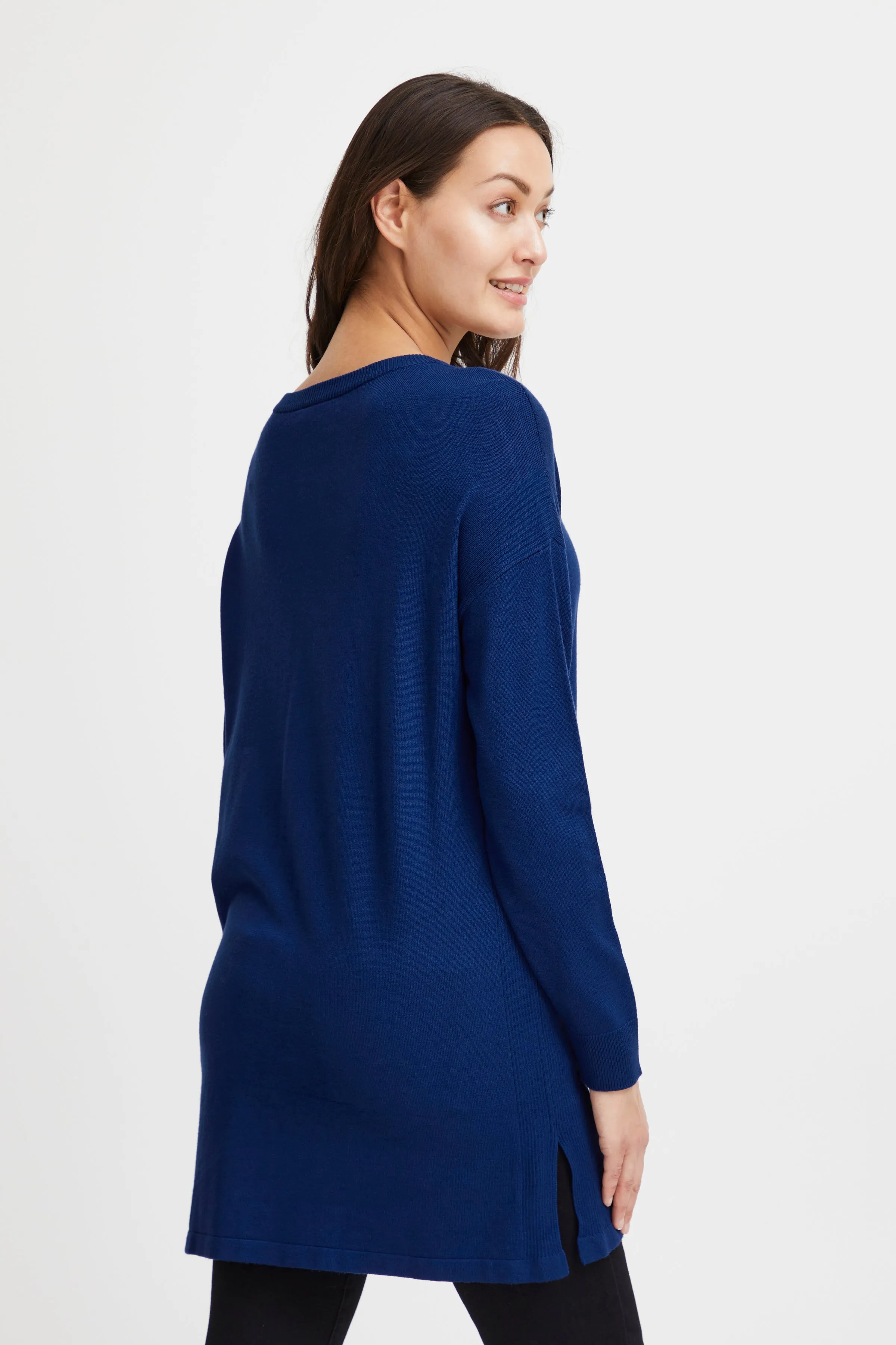 Fransa Long length fine knitted tunic - FRBLUME Tunic
