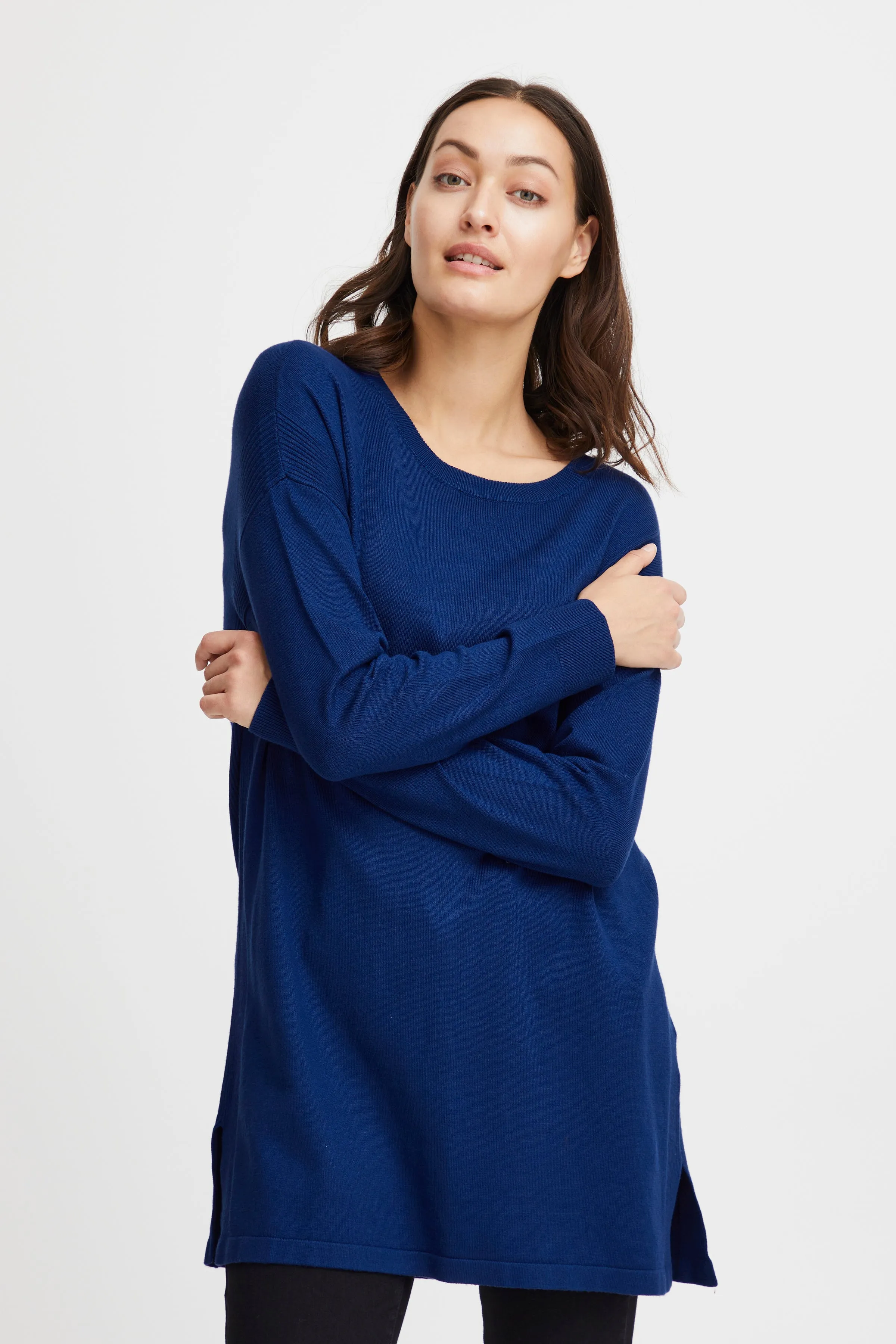Fransa Long length fine knitted tunic - FRBLUME Tunic