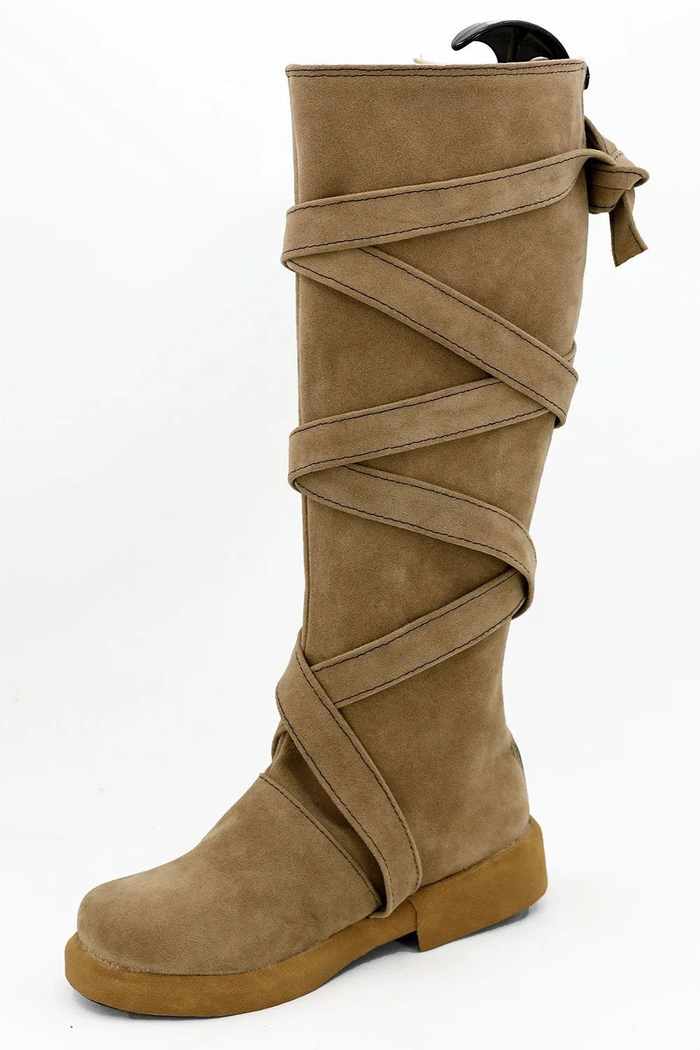 Game of Thrones Season 7 Daenerys Targaryen Brown Boots Cosplay Shoes