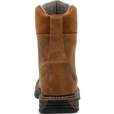 Georgia Men's Carbo Tec Flx 8" Soft Toe Waterproof Lacer Western Work Boot -Brown- GB00623