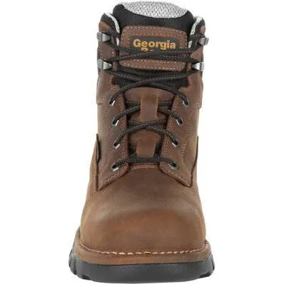 Georgia Men's Eagle One 6" Soft Toe Waterproof Work Boot - Brown - GB00312