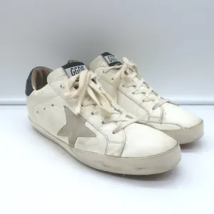 Golden Goose Superstar Sneakers White & Black Leather Size 38