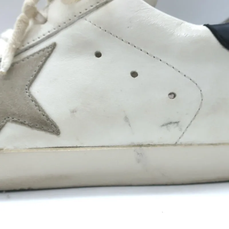 Golden Goose Superstar Sneakers White & Black Leather Size 38