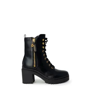 Guess Women Black Ankle Boots with Zip