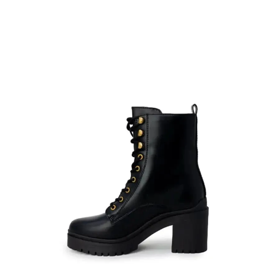 Guess Women Black Ankle Boots with Zip