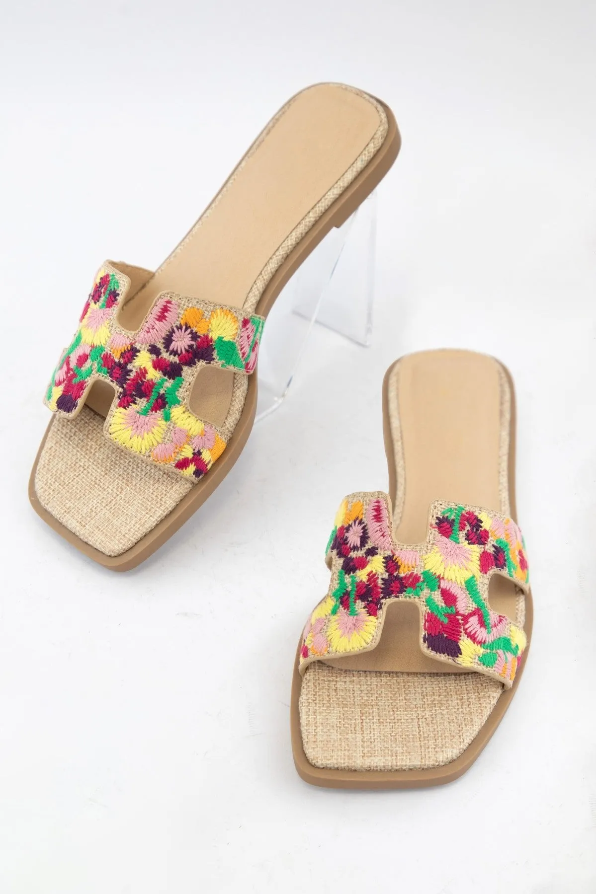Gymnic Embroidered Sandals