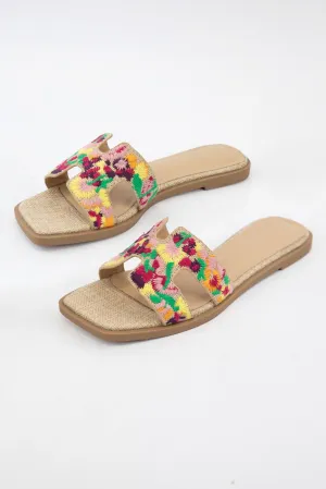 Gymnic Embroidered Sandals