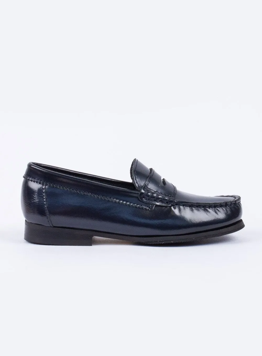 Hampton Classics Penny Loafer in Navy