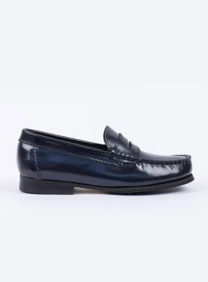 Hampton Classics Penny Loafer in Navy