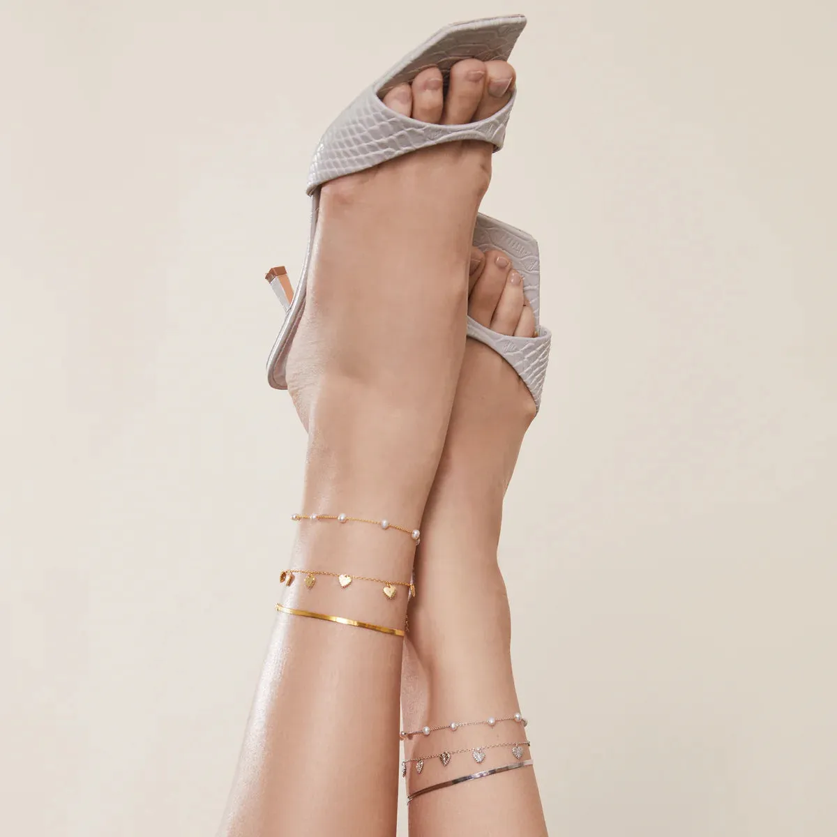 HEIRLOOM HEART ANKLET GOLD