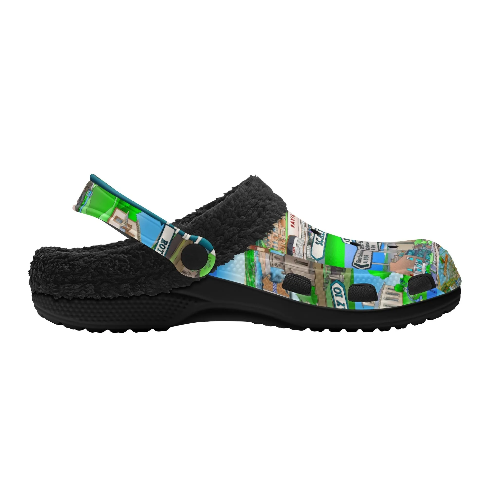 Isle of Bute Adults Fur Lined Clogs - Free p&p Worldwide