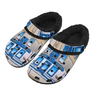 Isle of Bute Adults Fur Lined Clogs - Free p&p Worldwide