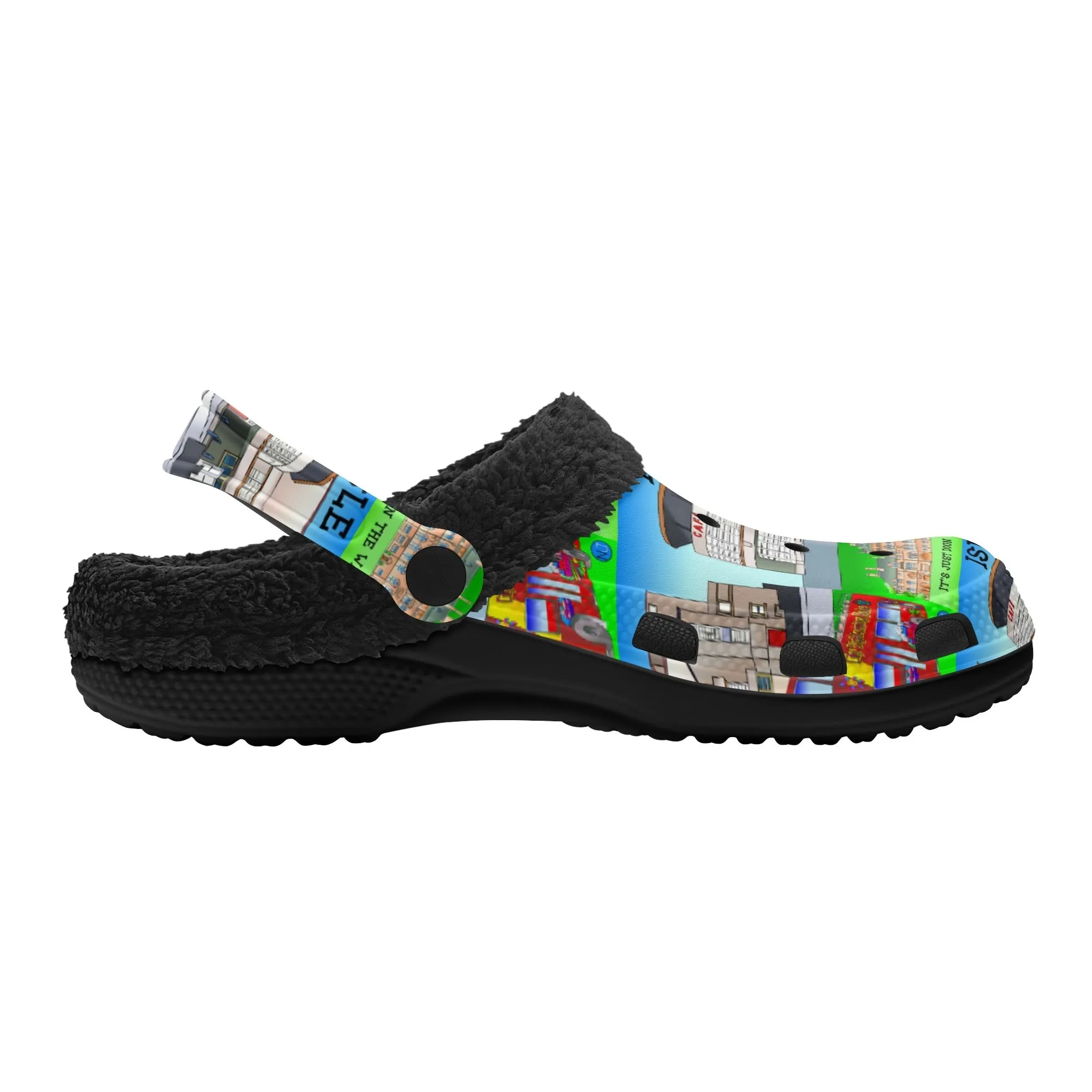 Isle of Bute Adults Fur Lined Clogs - Free p&p Worldwide
