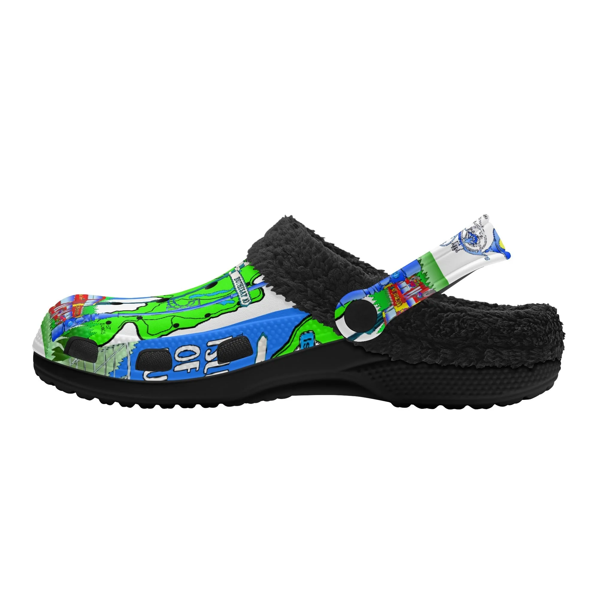 Isle of Bute Adults Fur Lined Clogs - Free p&p Worldwide