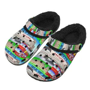 Isle of Bute Adults Fur Lined Clogs - Free p&p Worldwide