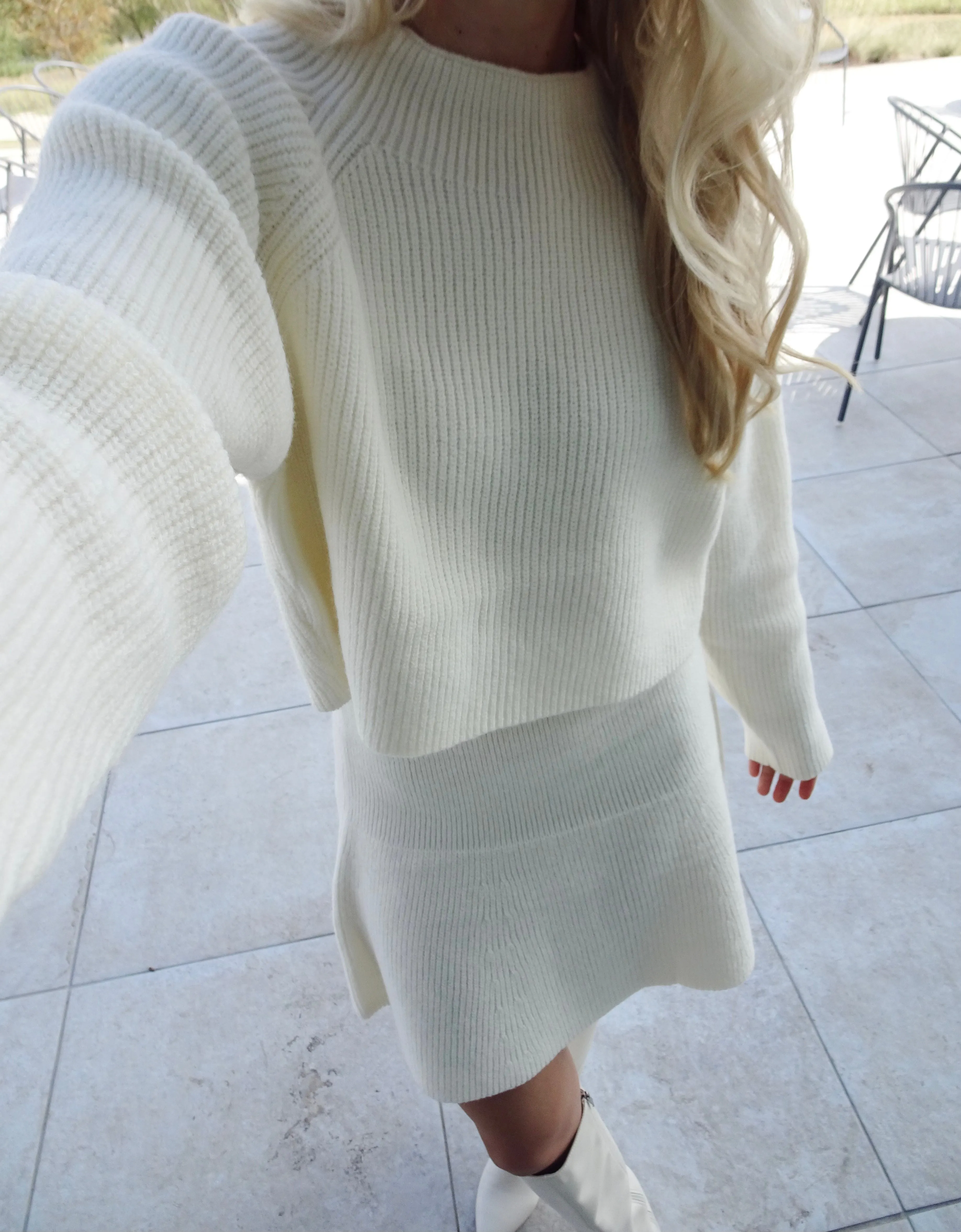 Kendall Cream Knit Set
