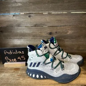 Kids Adidas Crazy Explosive White Primeknit Basketball Shoes Sneakers Size 4.5 Y