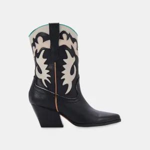 LANDEN BOOTS BLACK LEATHER - re:vita