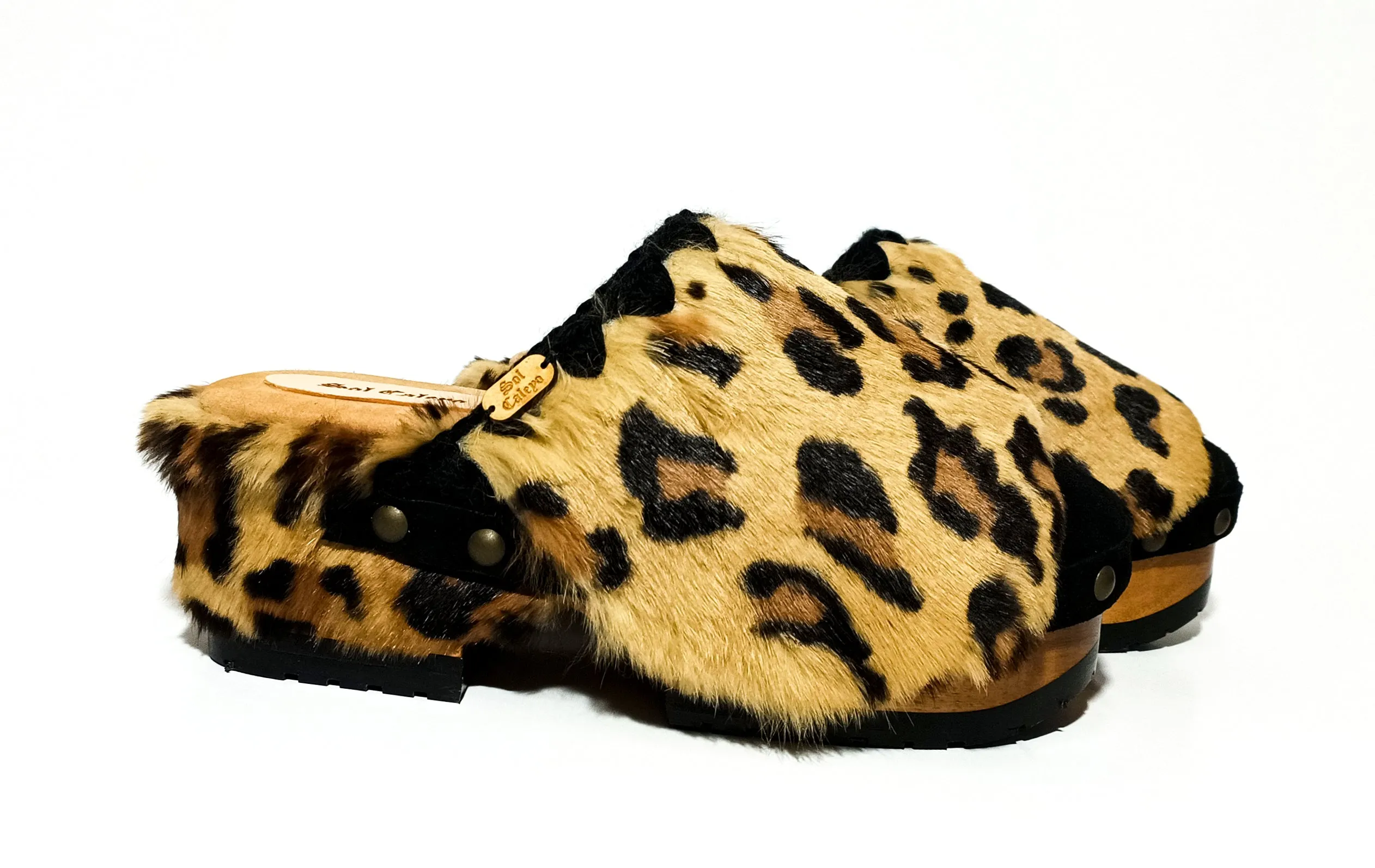 Leopard Clogs