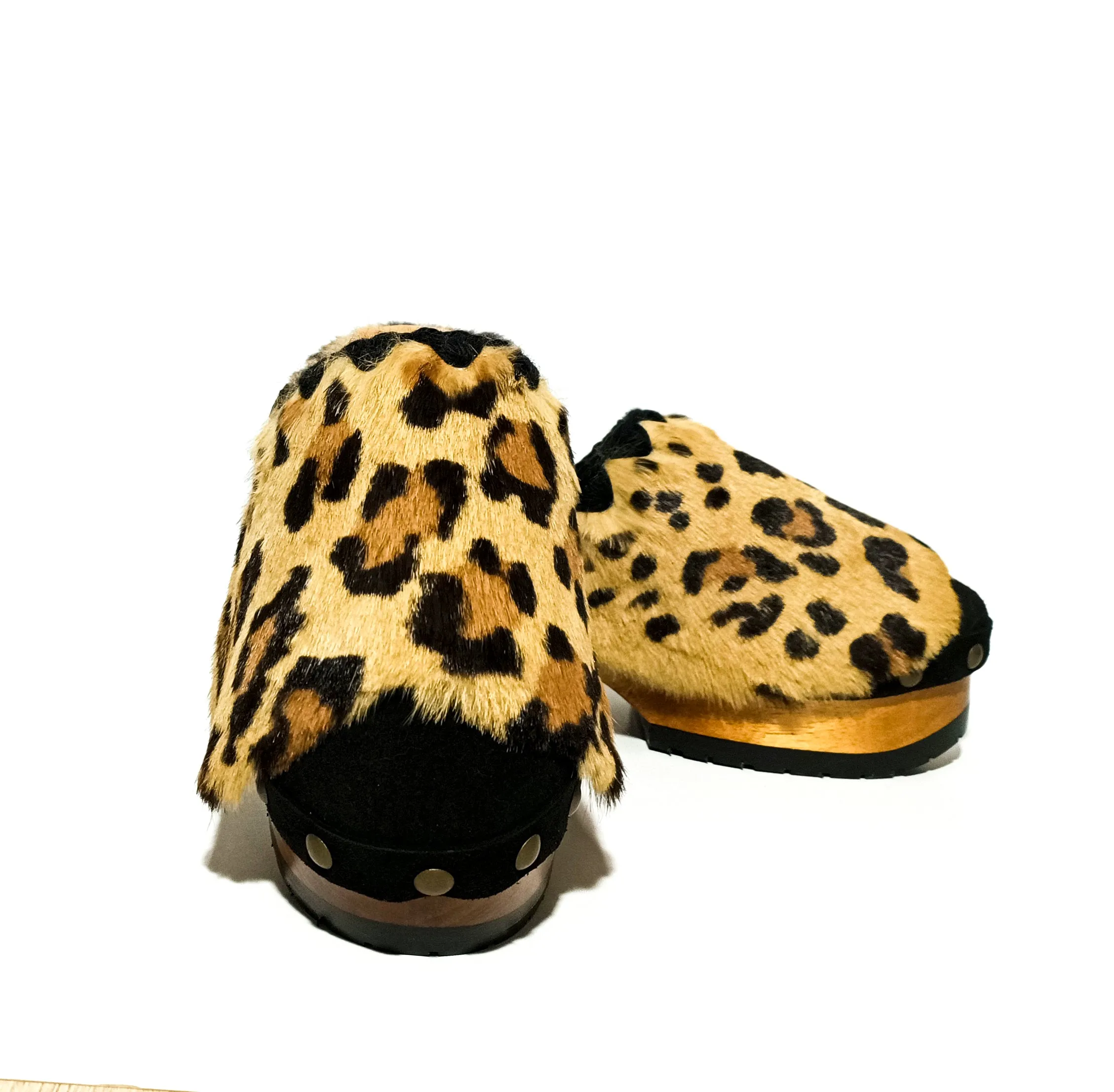 Leopard Clogs