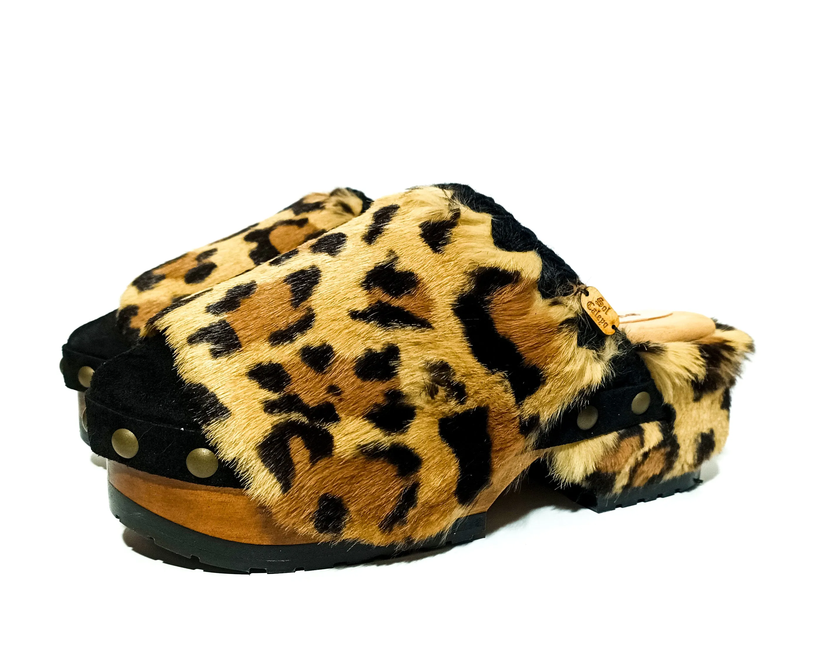 Leopard Clogs