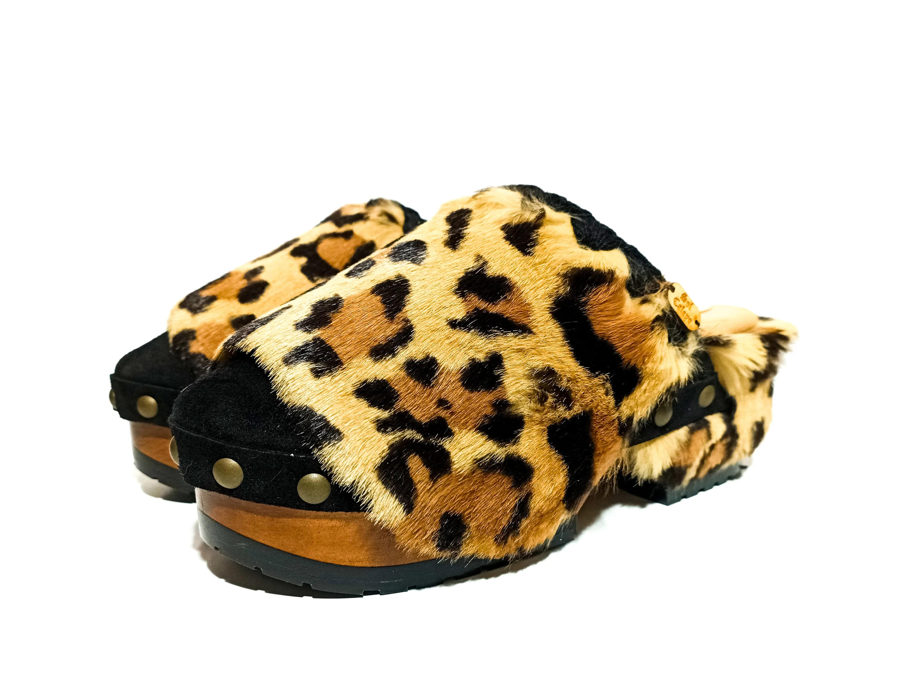 Leopard Clogs