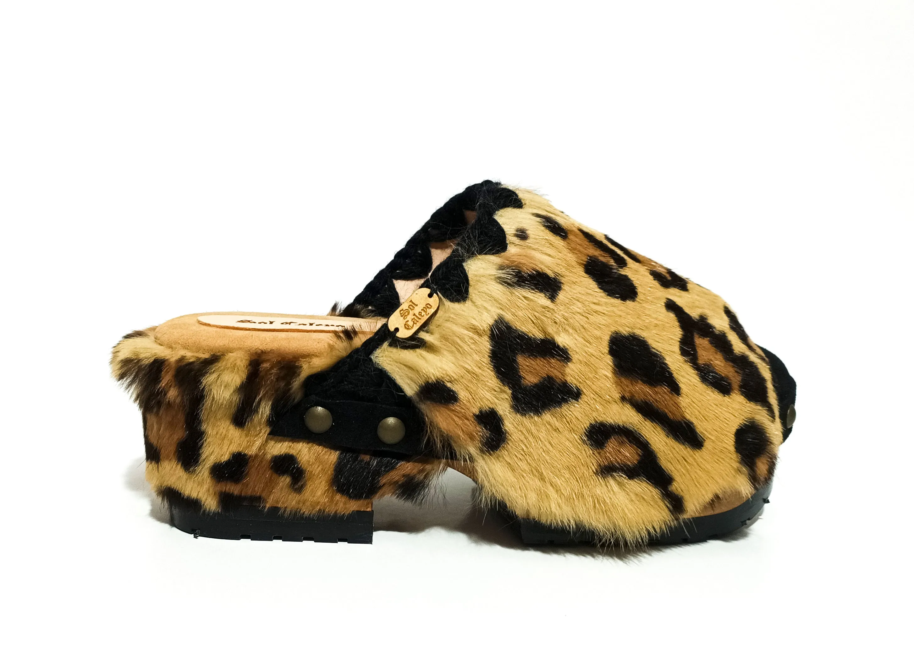 Leopard Clogs