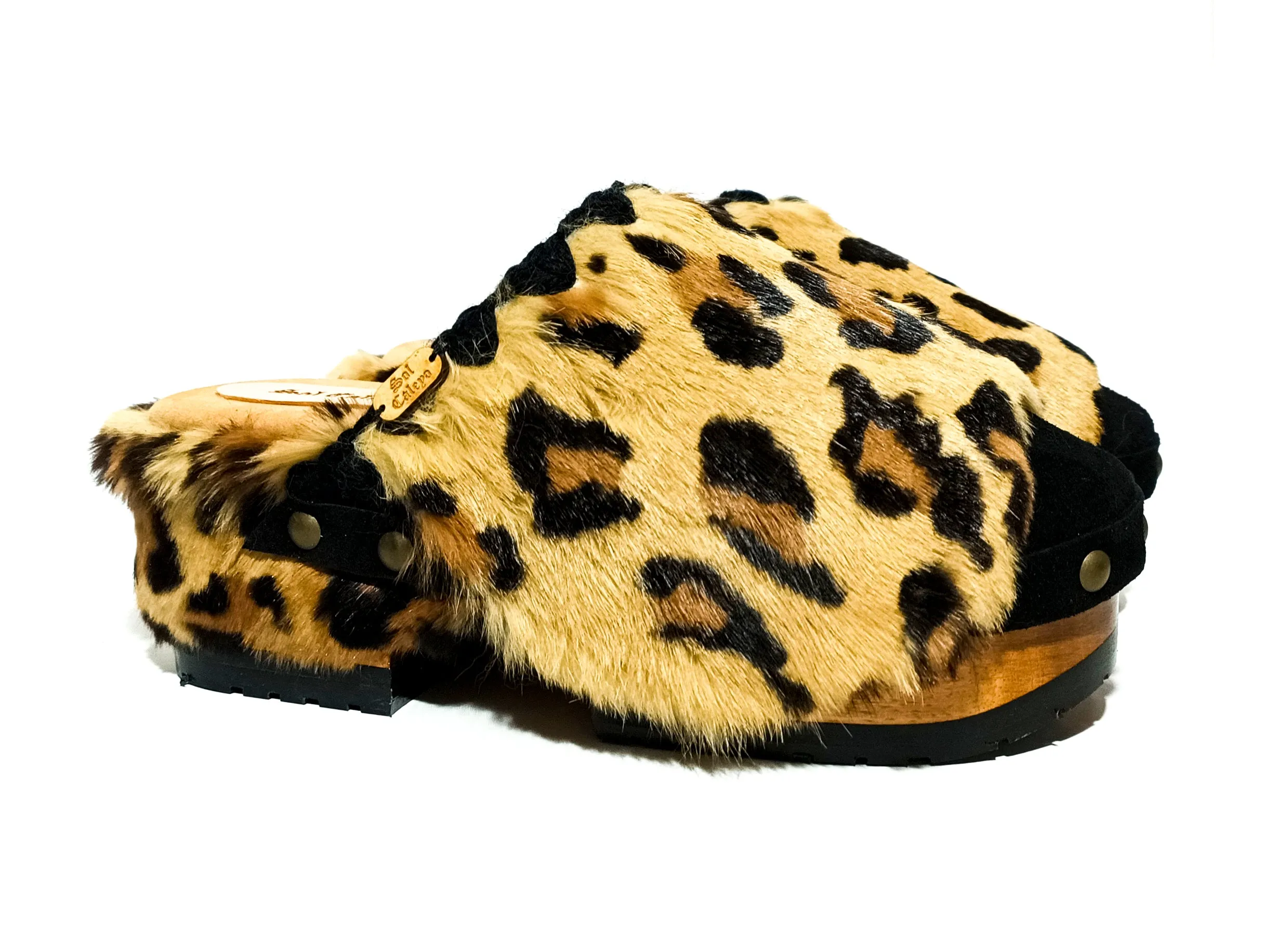 Leopard Clogs