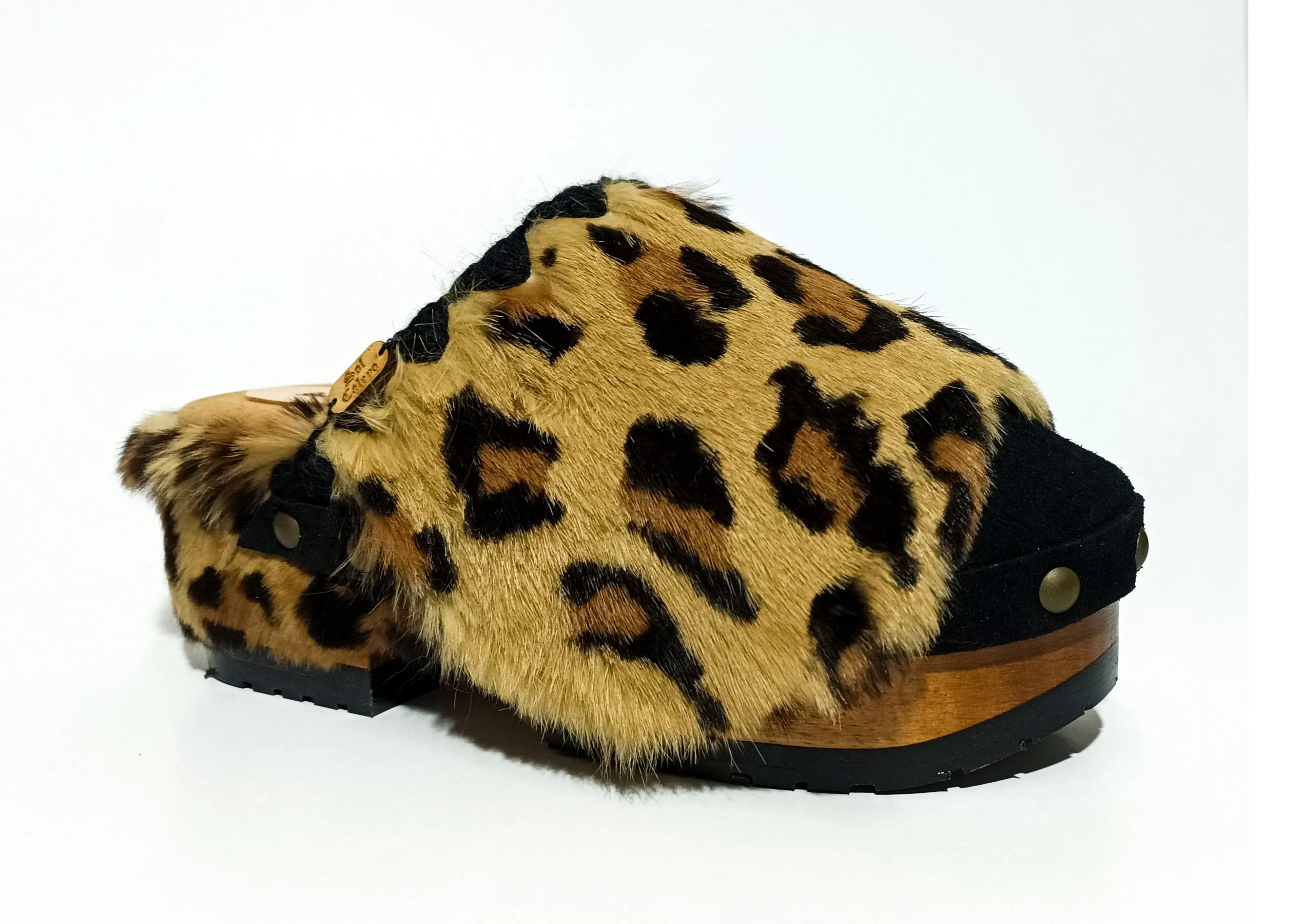 Leopard Clogs