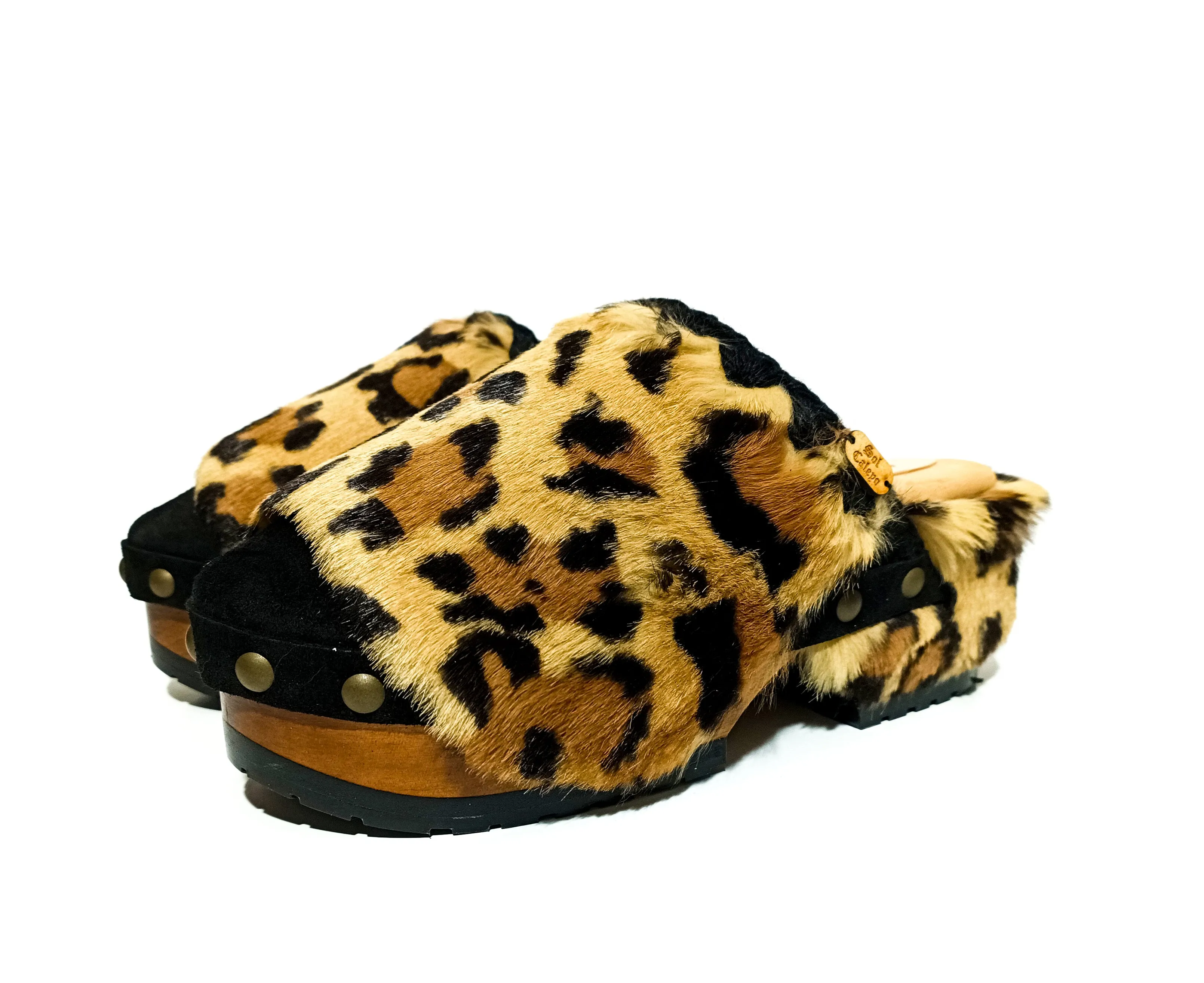 Leopard Clogs