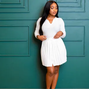Lily Pleated Skirt Set