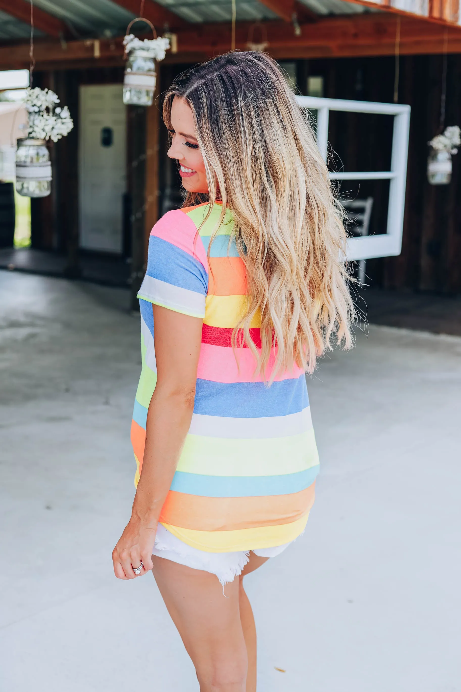 Lost In My Dreams Multi-Color Striped Top