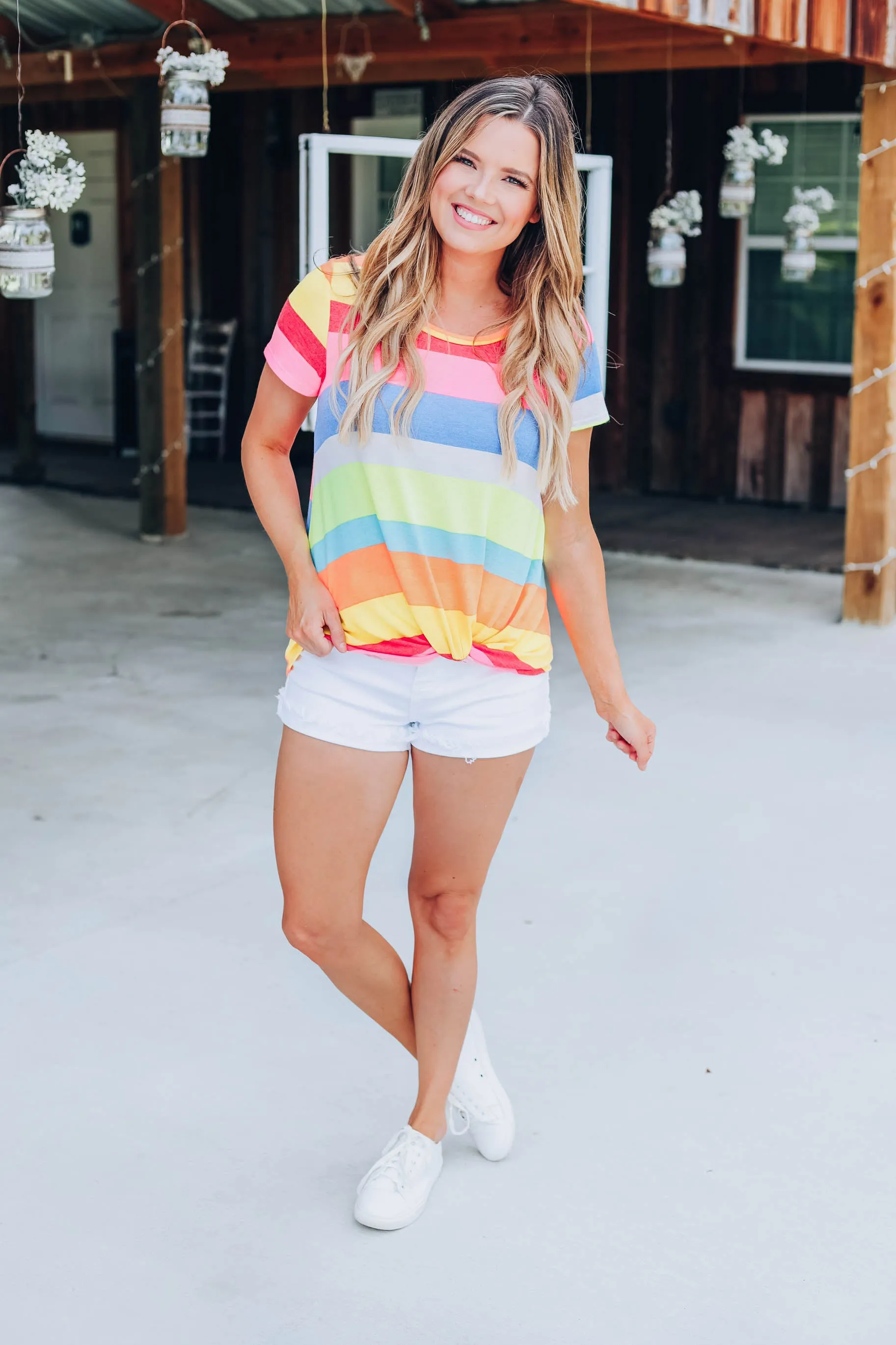 Lost In My Dreams Multi-Color Striped Top